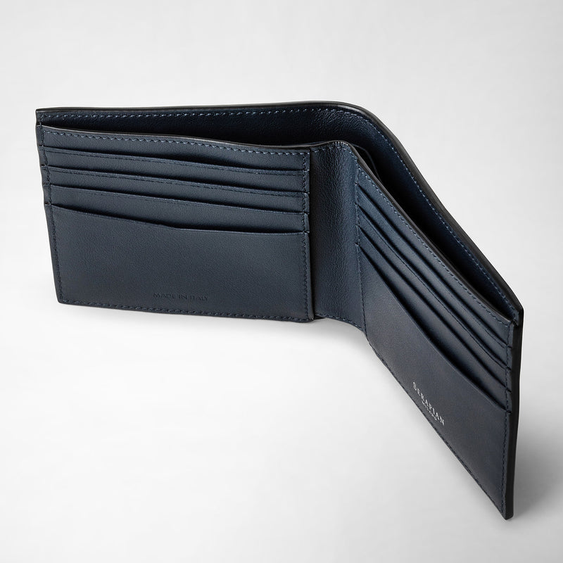 Serapian 8-card Billfold In Mosaico Navy Blue