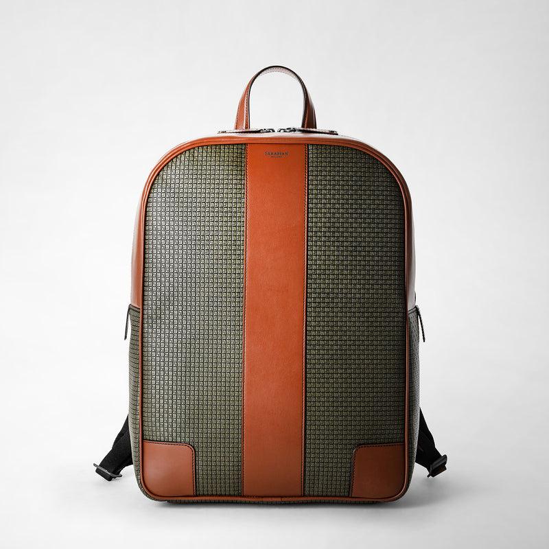 Serapian Backpack In Stepan Kaki And Cuoio