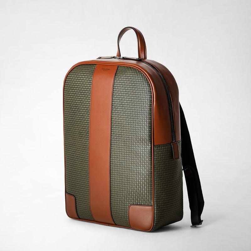 Serapian Backpack In Stepan Kaki And Cuoio