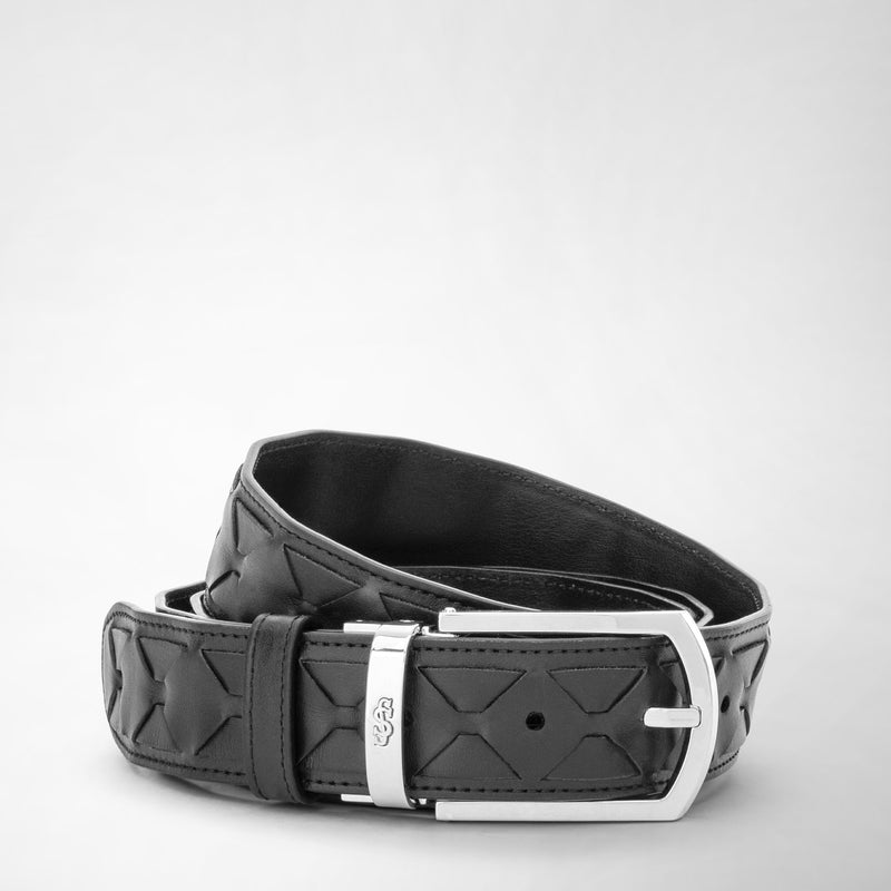 Serapian Belt In Mosaico Black