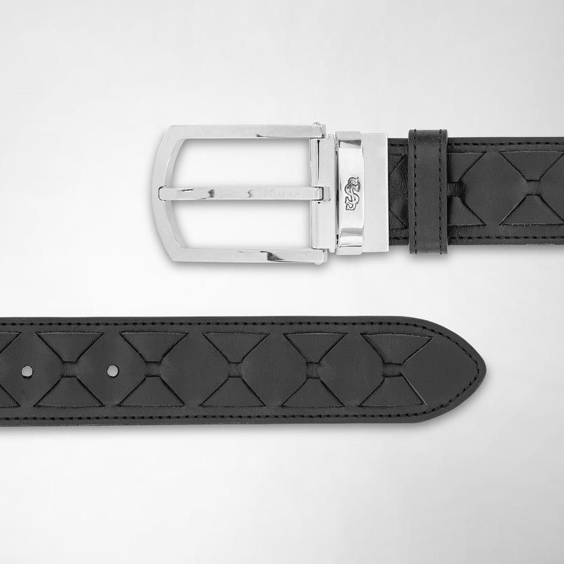 Serapian Belt In Mosaico Black