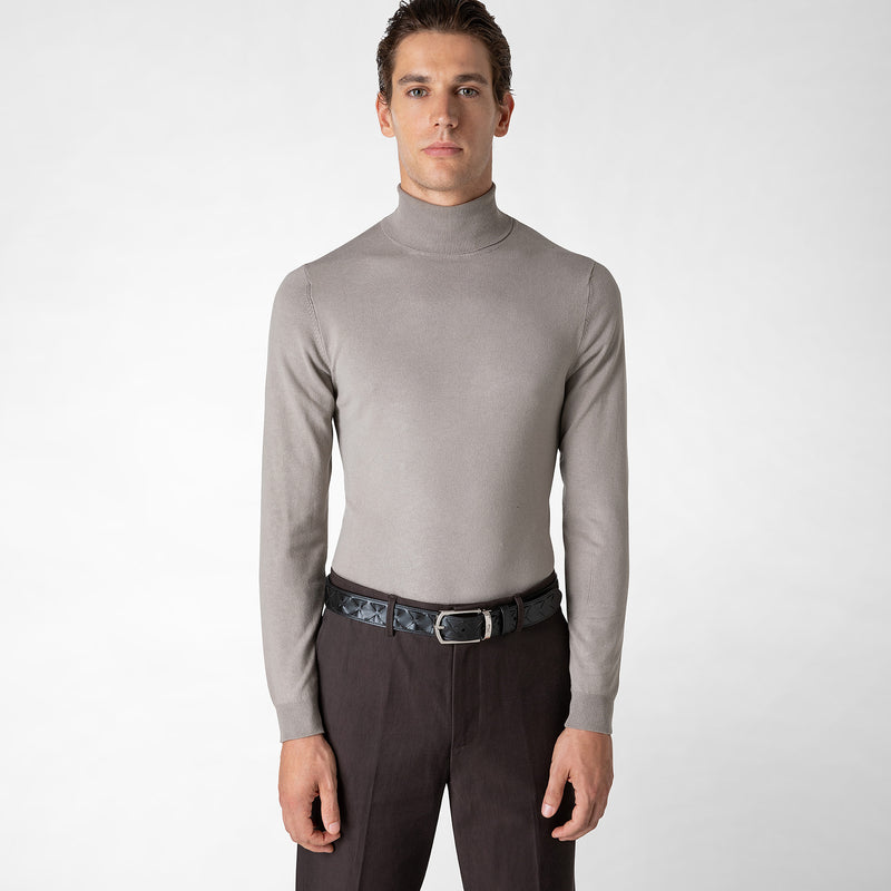 Serapian Belt in mosaico black