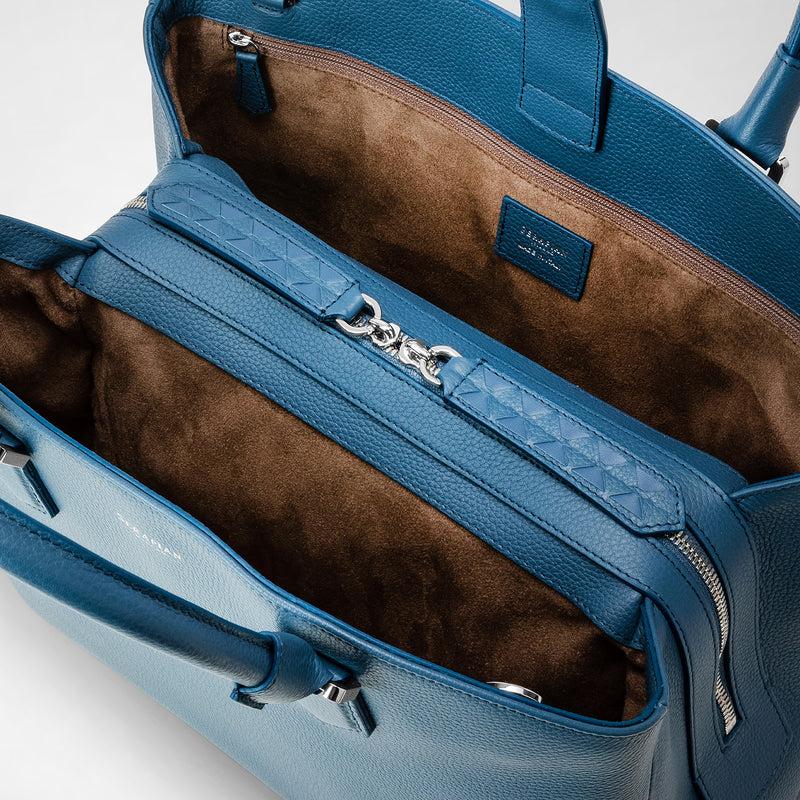 Serapian BORSA A MANO LUNA IN PELLE RUGIADA