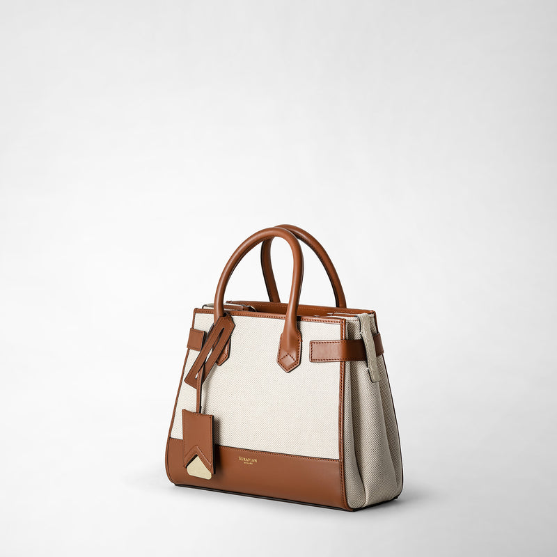 Serapian Borsa A Mano Meliné In Canvas E Mosaico