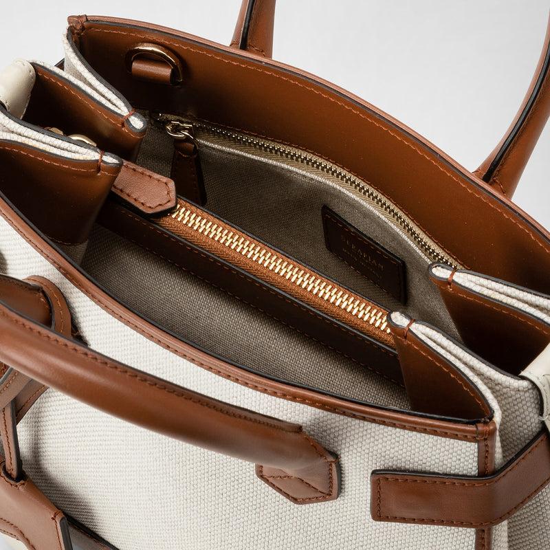 Serapian Borsa A Mano Meliné In Canvas E Mosaico