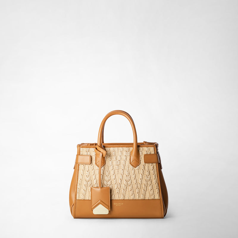 Serapian BORSA A MANO MELINÉ IN RAFFIA
