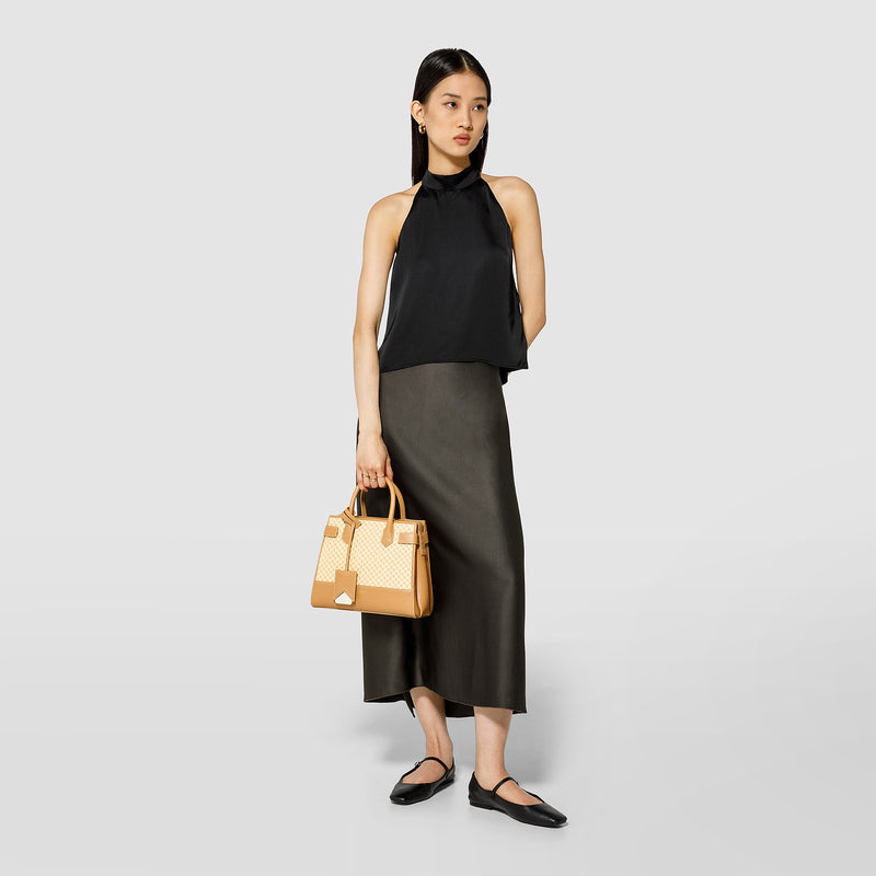 Serapian BORSA A MANO MELINÉ IN RAFFIA