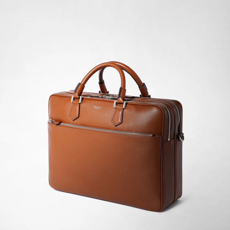 Serapian BORSA BUSINESS GRANDE IN PELLE CACHEMIRE