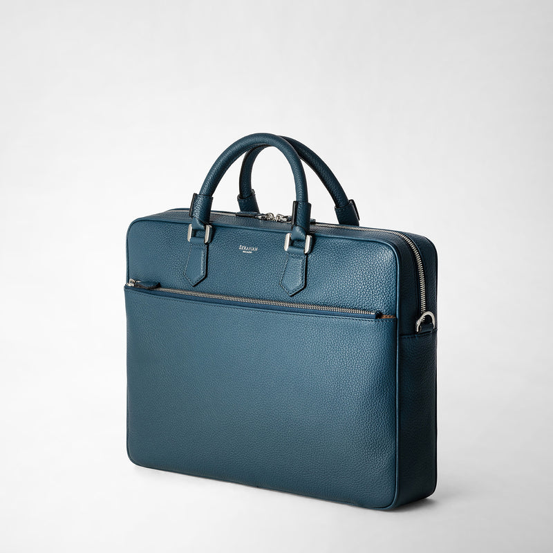 Serapian BORSA BUSINESS SLIM IN PELLE CACHEMIRE