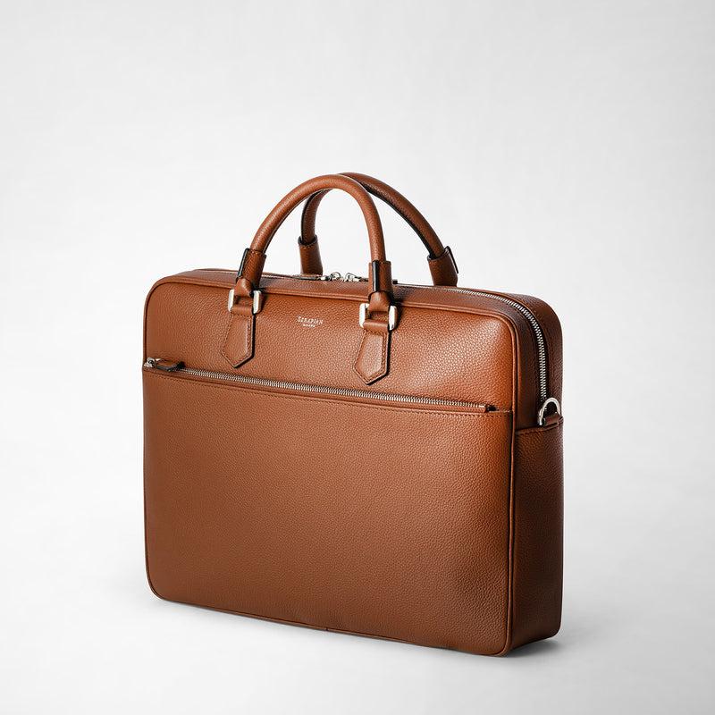 Serapian BORSA BUSINESS SLIM IN PELLE CACHEMIRE