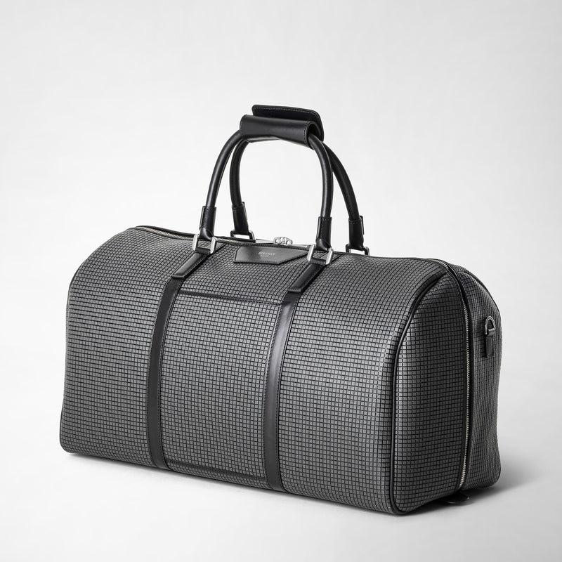 Serapian Borsa Da Viaggio In Stepan Asfalto-nero