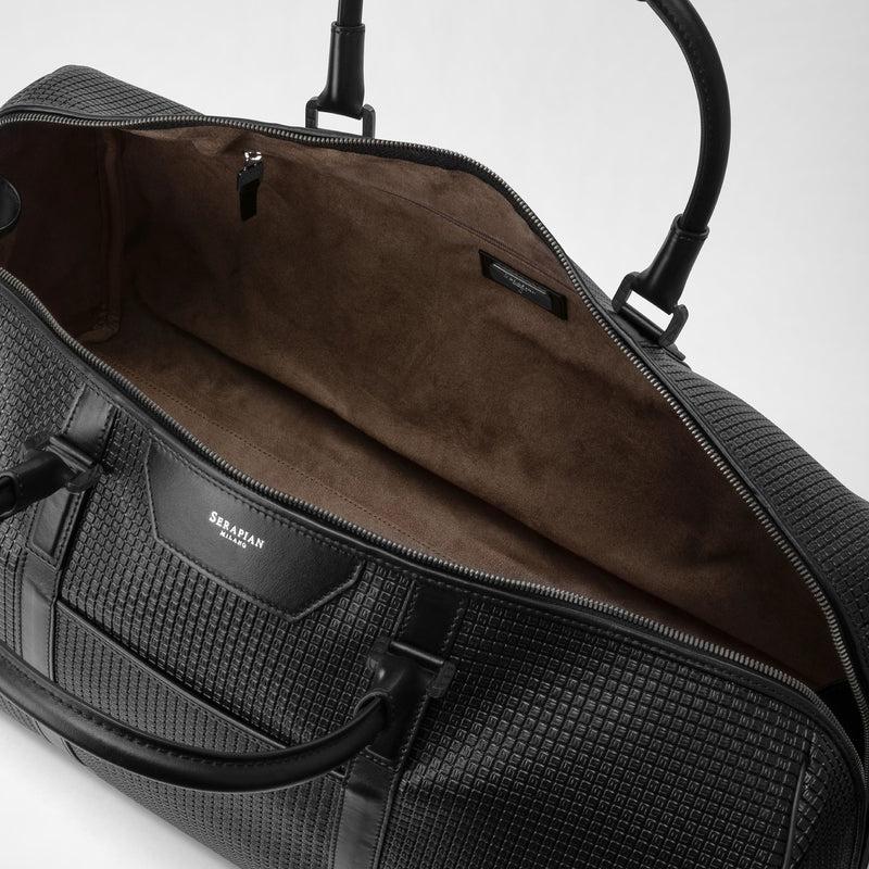 Serapian Borsa Da Viaggio In Stepan Nero-eclissi