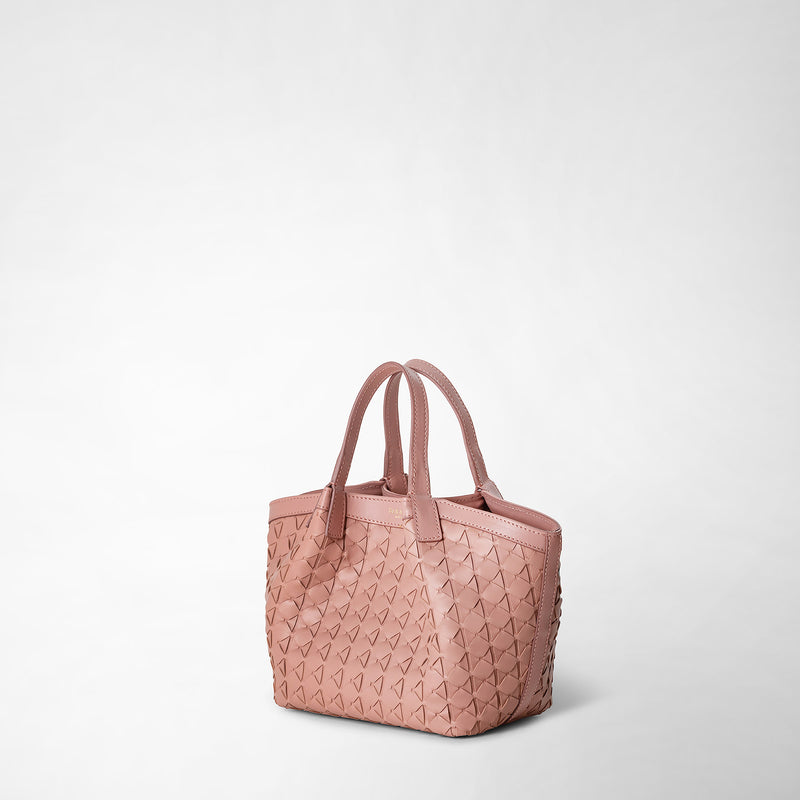 Serapian Borsa Secret Mini In Mosaico Blush