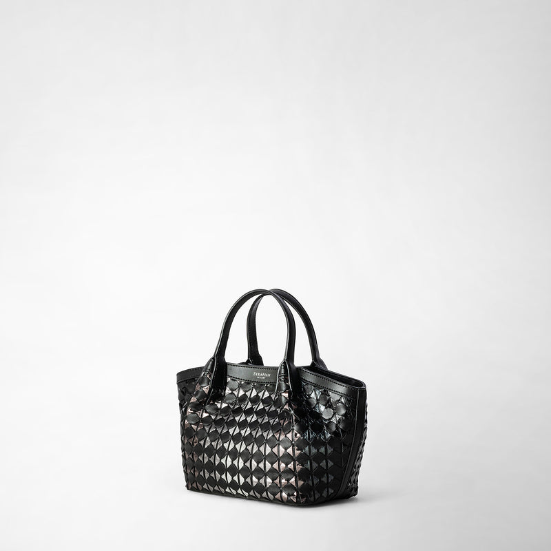 Serapian BORSA SECRET MINI IN MOSAICO ED ELAPHE