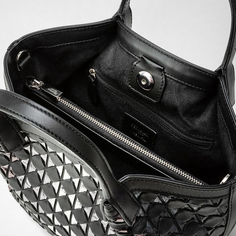 Serapian BORSA SECRET MINI IN MOSAICO ED ELAPHE