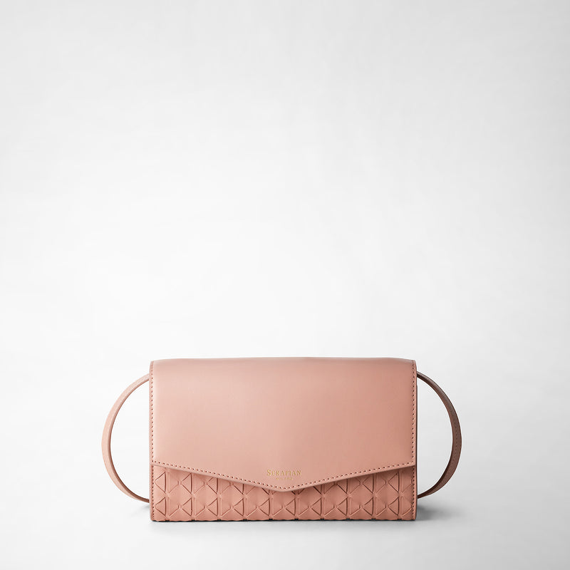 Serapian Clutch Con Tracolla In Mosaico Blush