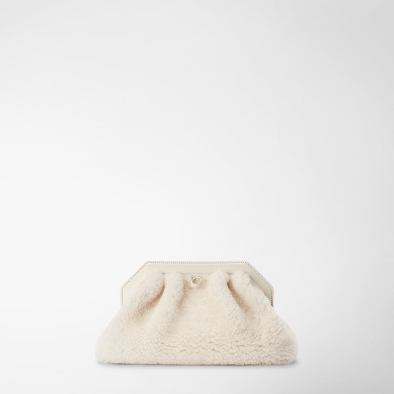 Serapian CLUTCH SECRET IN SHEARLING