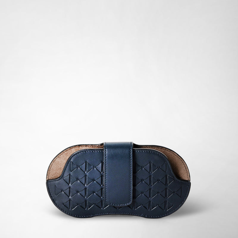 Serapian Glasses Holder In Mosaico Navy Blue