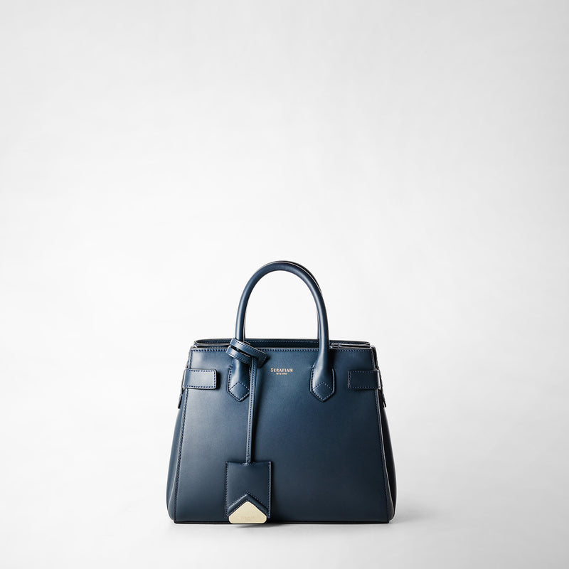 Serapian Meline' Handbag In Seta Leather Black