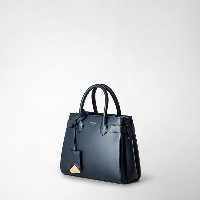 Serapian Meline' Handbag In Seta Leather Black