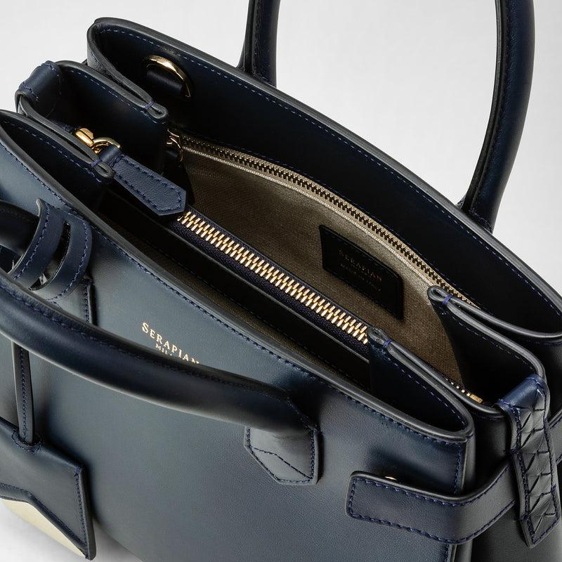 Serapian Meline' Handbag In Seta Leather Black