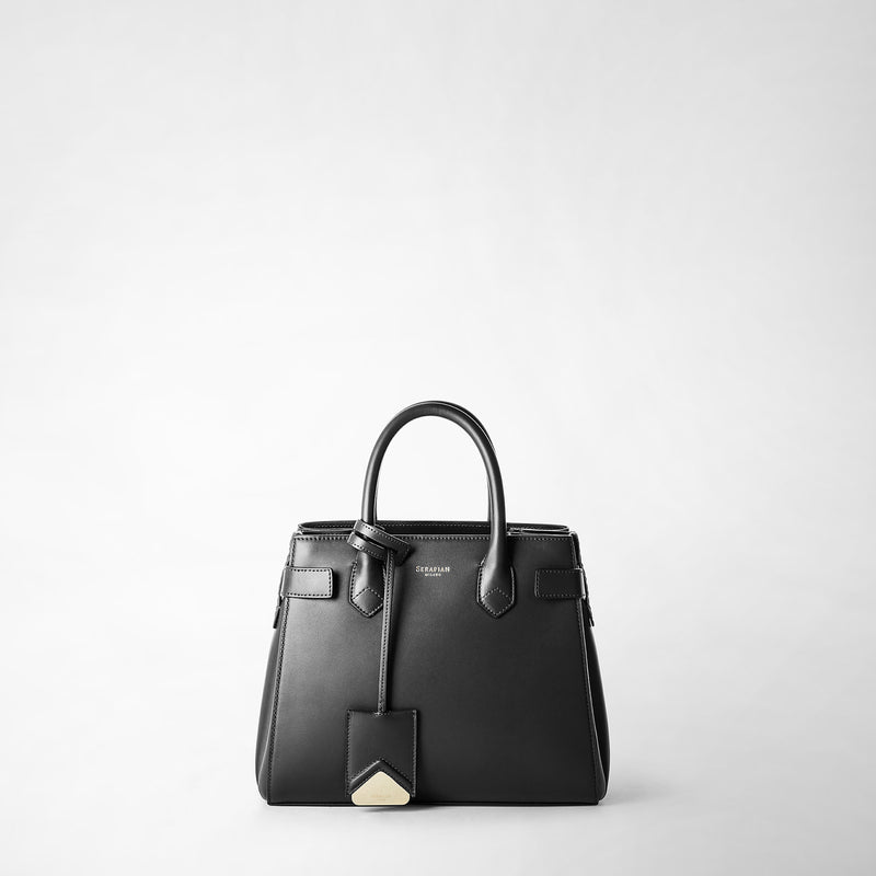 Serapian Meline' Handbag In Seta Leather Black