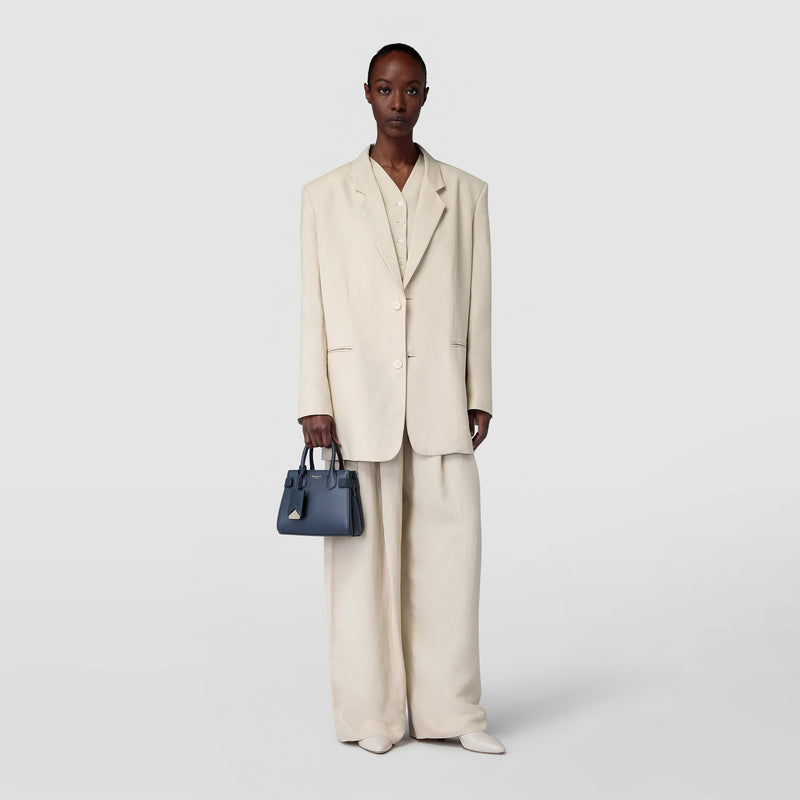 Serapian Meline' handbag in seta leather black