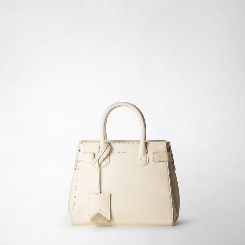 Serapian Meline' Handbag In Seta Leather Cream