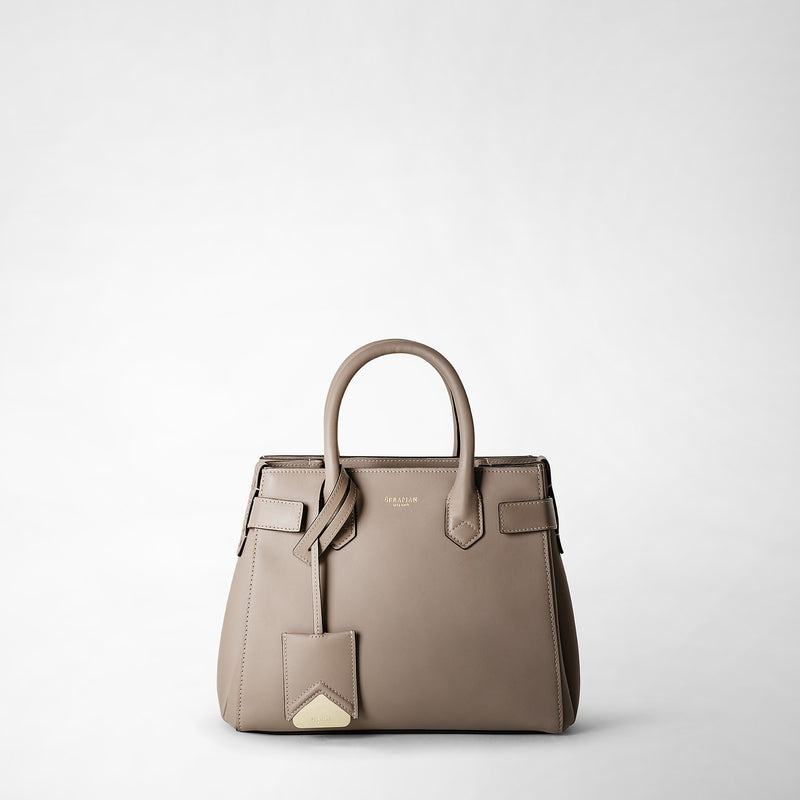 Serapian Meline' Handbag In Seta Leather Sahara