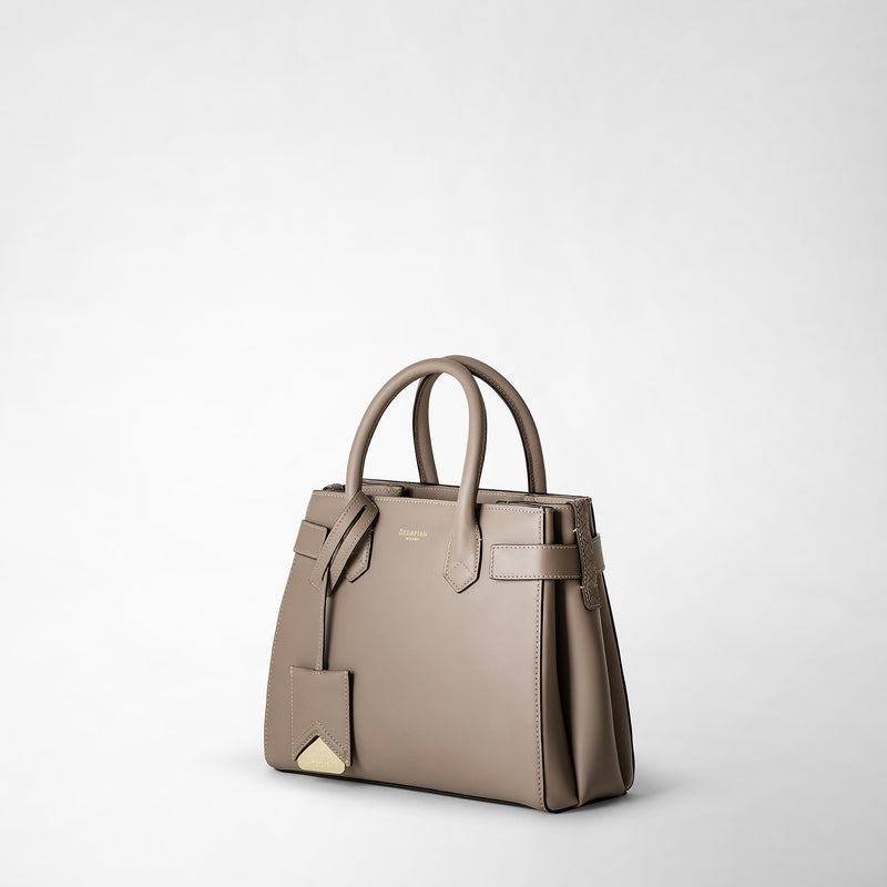 Serapian Meline' Handbag In Seta Leather Sahara