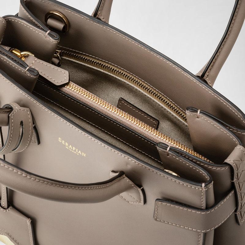 Serapian Meline' Handbag In Seta Leather Sahara