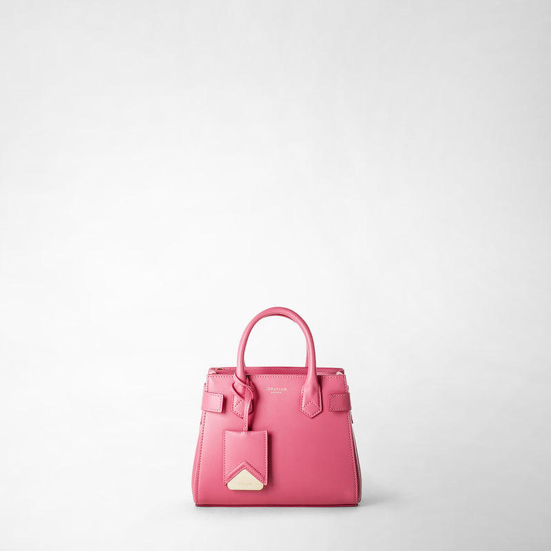 Serapian Mini Meline' Handbag In Seta Leather Petal