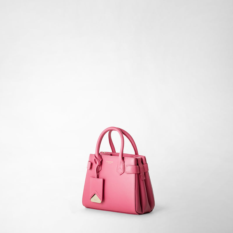 Serapian Mini Meline' Handbag In Seta Leather Petal