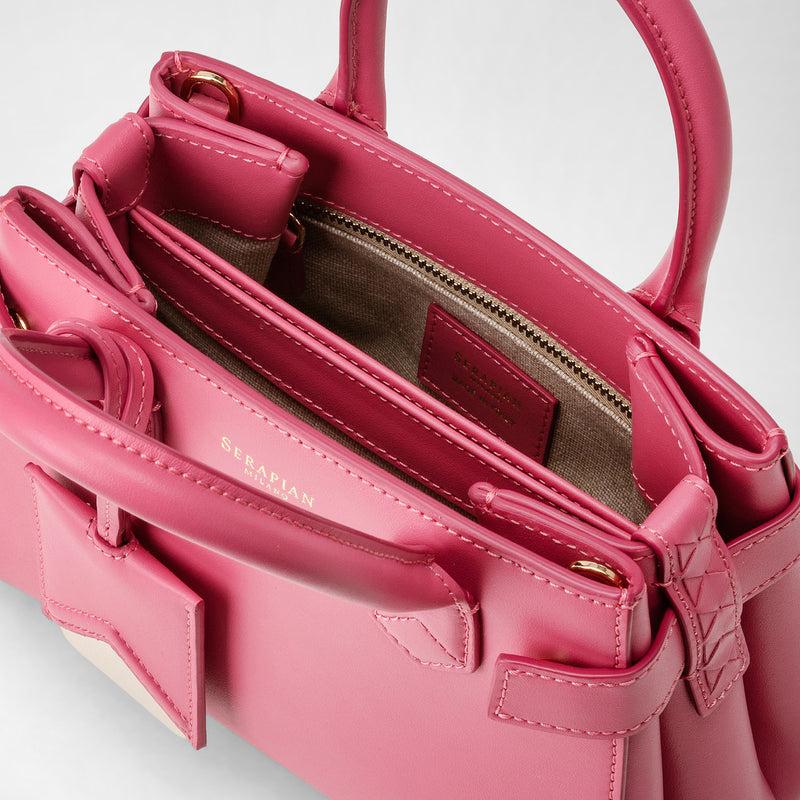 Serapian Mini Meline' Handbag In Seta Leather Petal