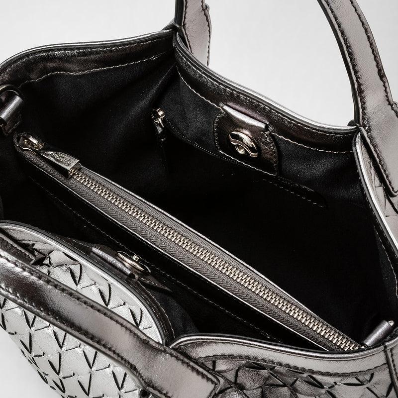 Serapian Mini Secret Bag In Mosaico Ruthenium