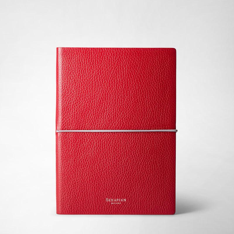 Serapian Notebook in cachemire leather amaranth