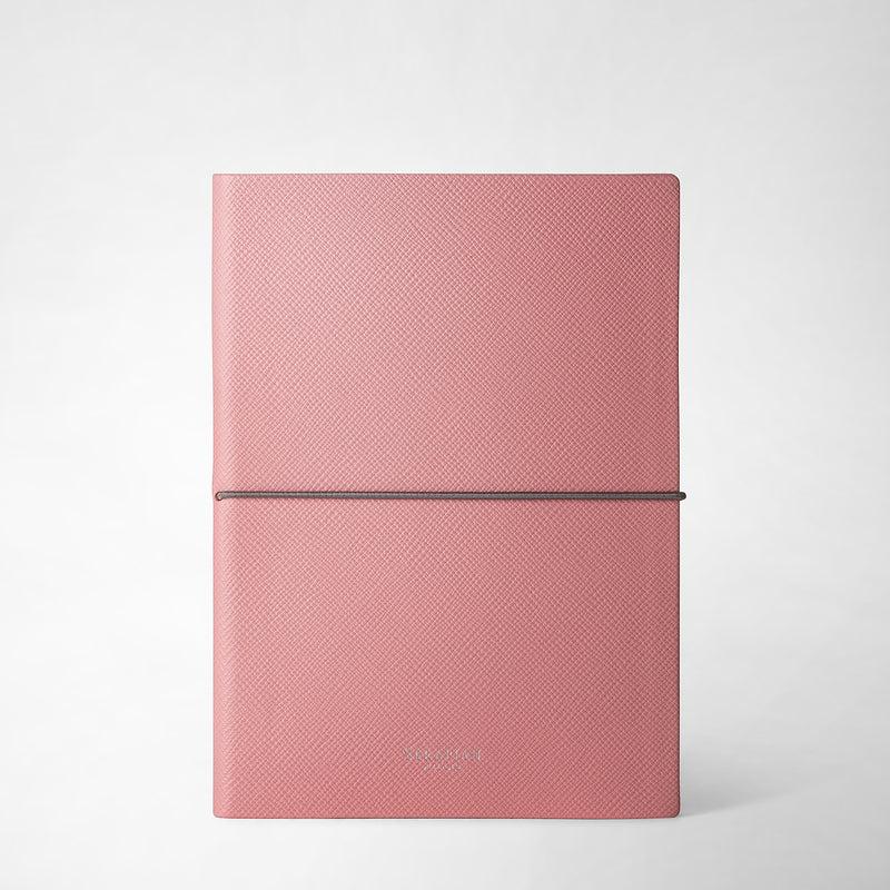 Serapian Notebook in evoluzione leather pink