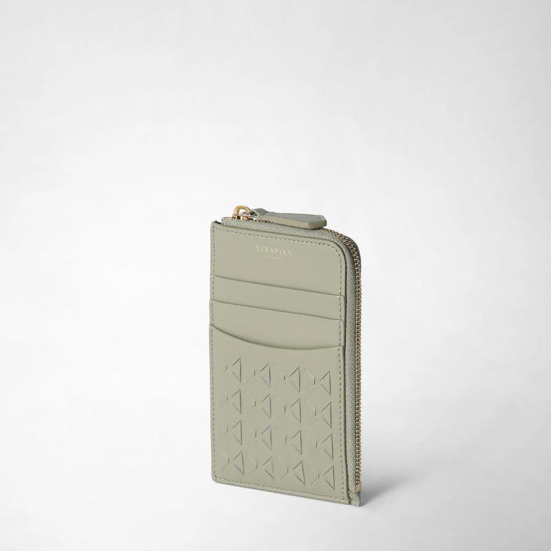 Serapian PORTACARTE CON ZIP IN MOSAICO