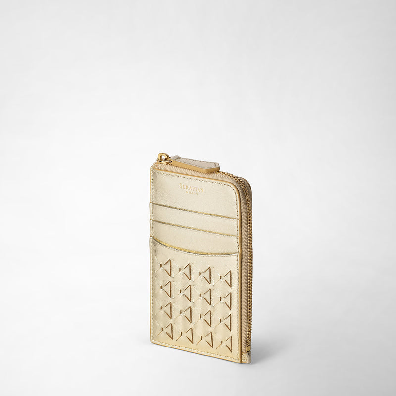 Serapian PORTACARTE CON ZIP IN MOSAICO