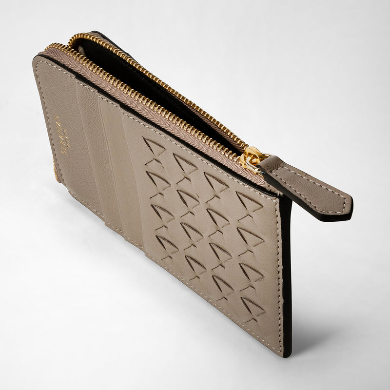 Serapian Portacarte Con Zip In Mosaico Sahara