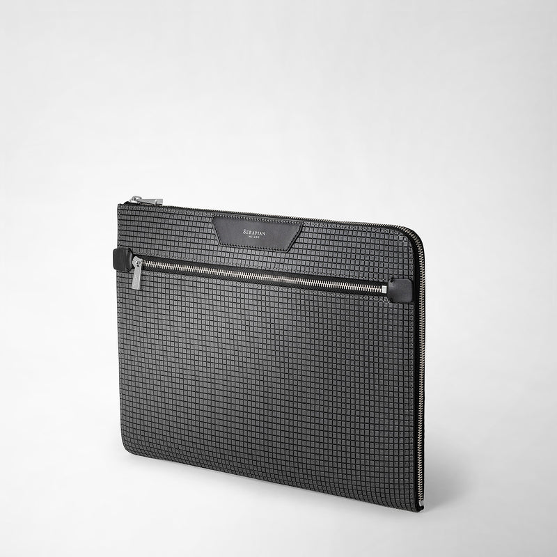 Serapian Portadocumenti In Stepan Asfalto-nero