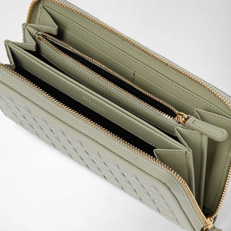 Serapian PORTAFOGLIO CON ZIP IN MOSAICO