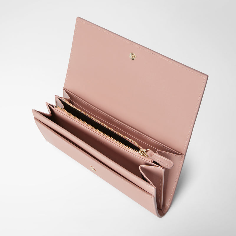 Serapian Portafoglio Continental In Mosaico Blush