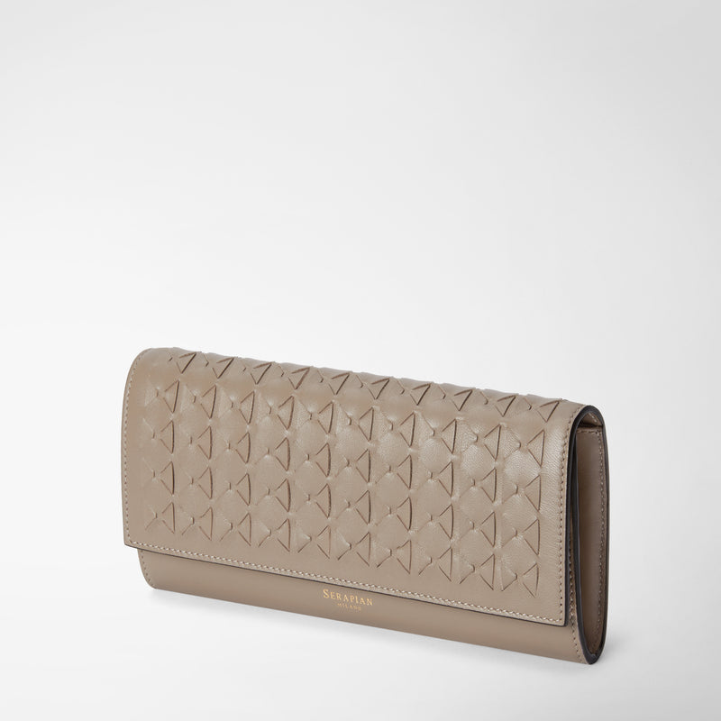 Serapian Portafoglio Continental In Mosaico Sahara