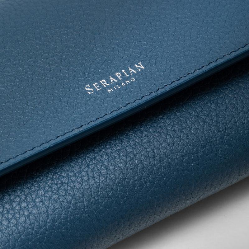 Serapian PORTAFOGLIO CONTINENTAL IN PELLE RUGIADA