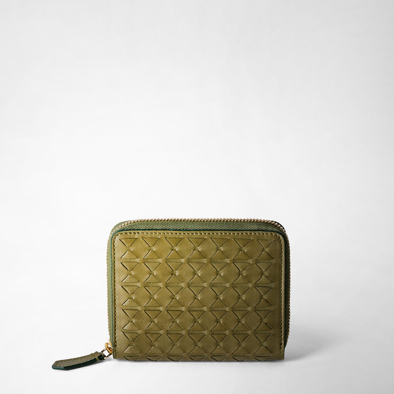 Serapian PORTAFOGLIO MINI CON ZIP IN MOSAICO