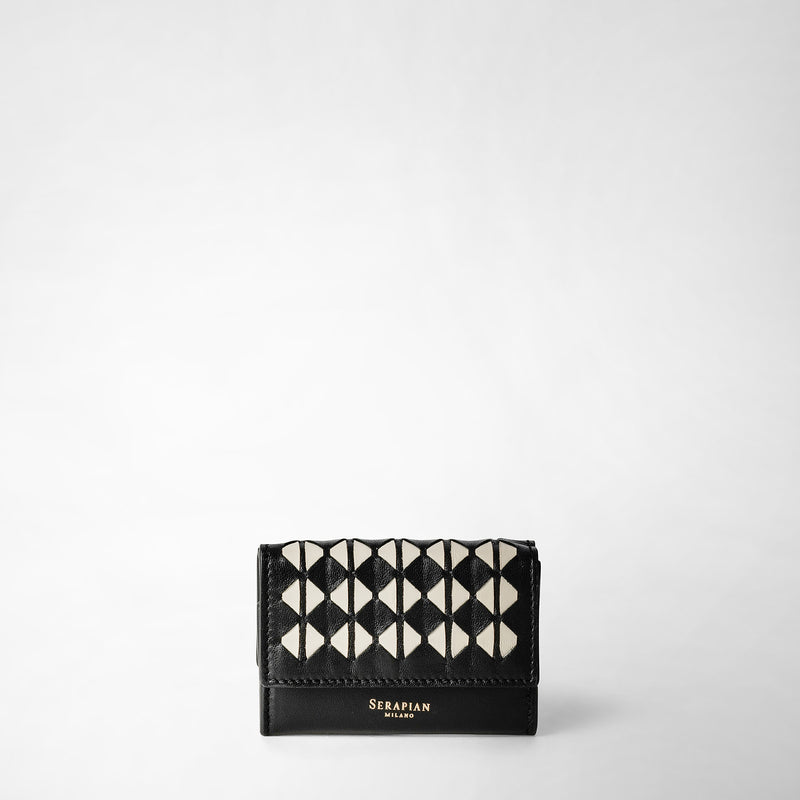 Serapian PORTAFOGLIO TRI-FOLD IN MOSAICO