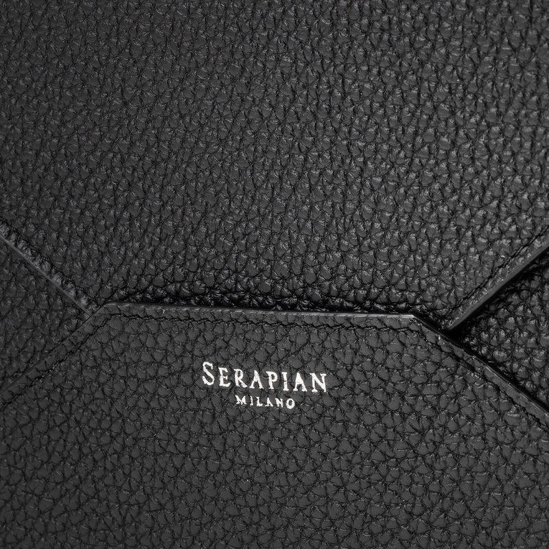 Serapian Pouch In Cachemire Leather Black