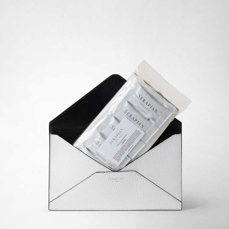 Serapian Pouch In Cachemire Leather White