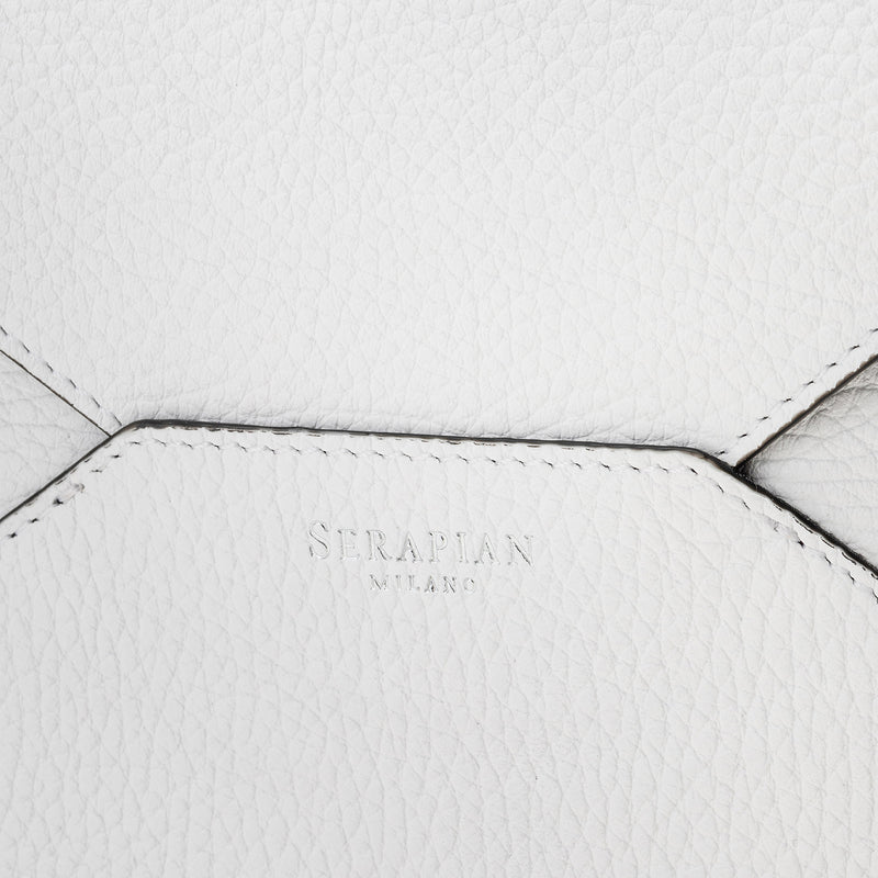 Serapian Pouch In Cachemire Leather White